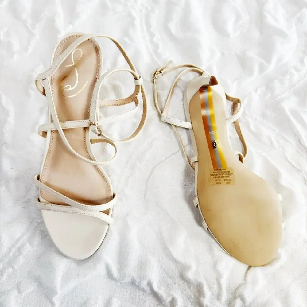 Sam Edelman Delanie Heels Size 10.5 in Ivory